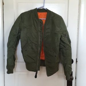 Alpha Industries green bomber